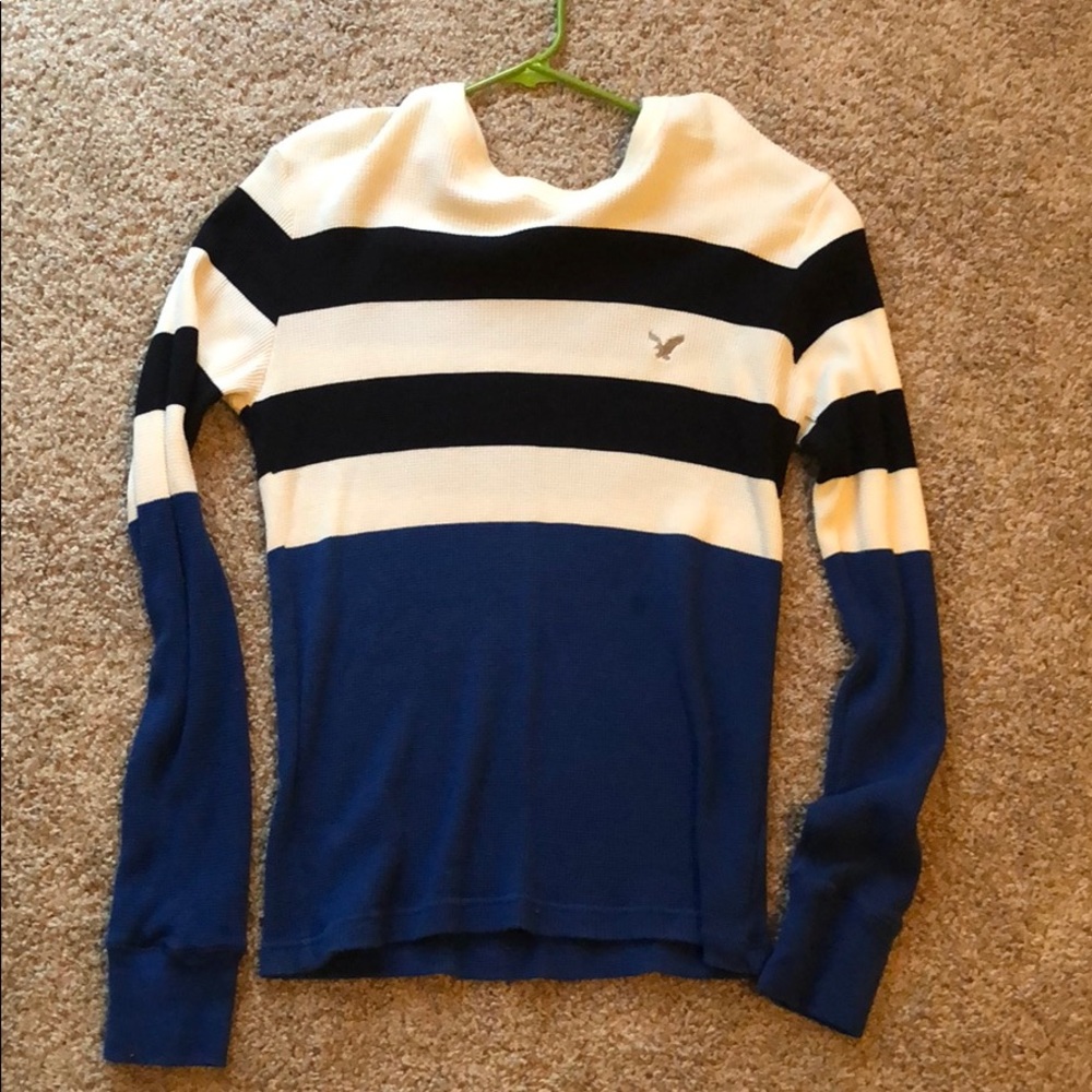 American Eagle waffle sweater